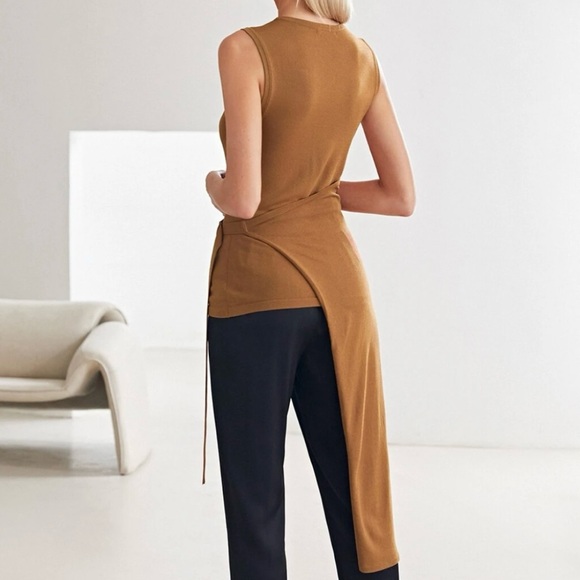 Rusty Orange Asymmetrical Top - Picture 5 of 12